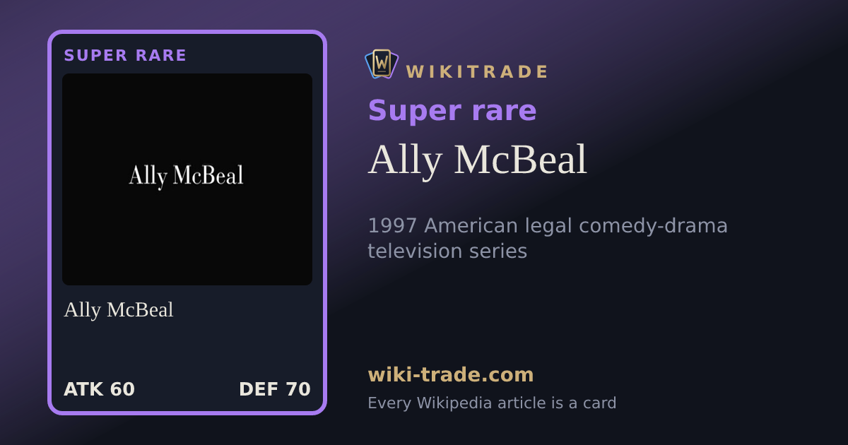 Ally McBeal — Super rare card