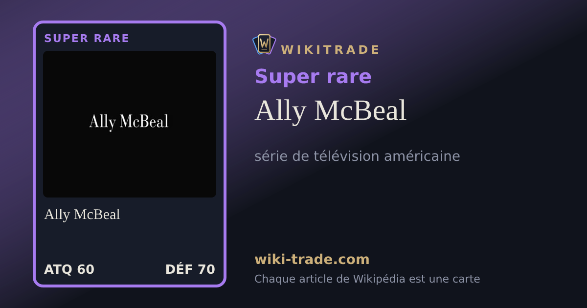 Ally McBeal — carte Super rare