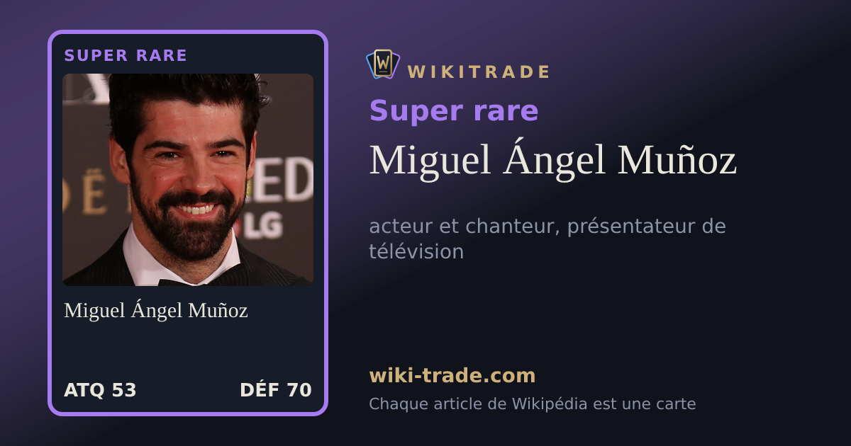Miguel Ángel Muñoz — carte Super rare