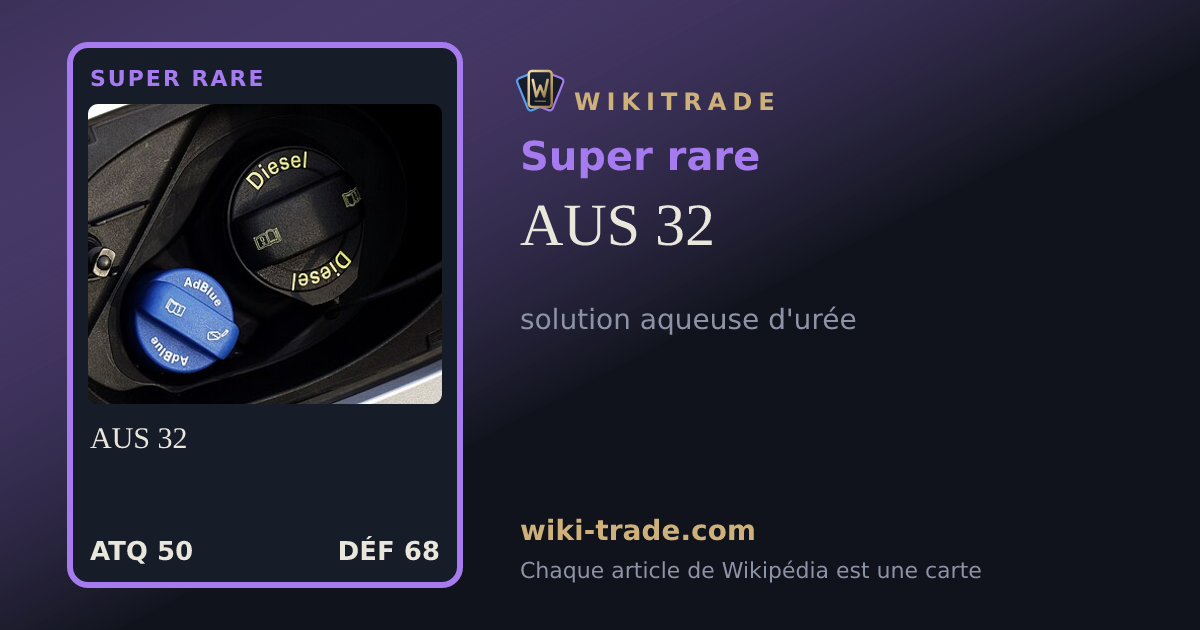AUS 32 — carte Super rare
