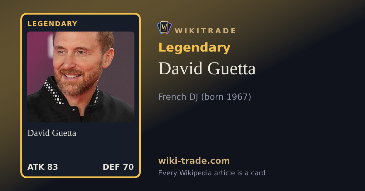 David Guetta — Legendary card