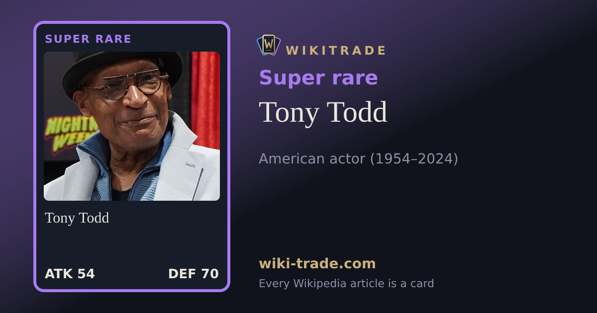 Tony Todd — Super rare card