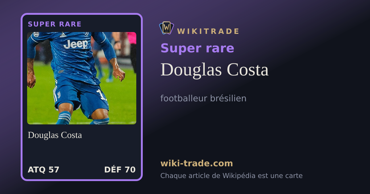 Douglas Costa — carte Super rare