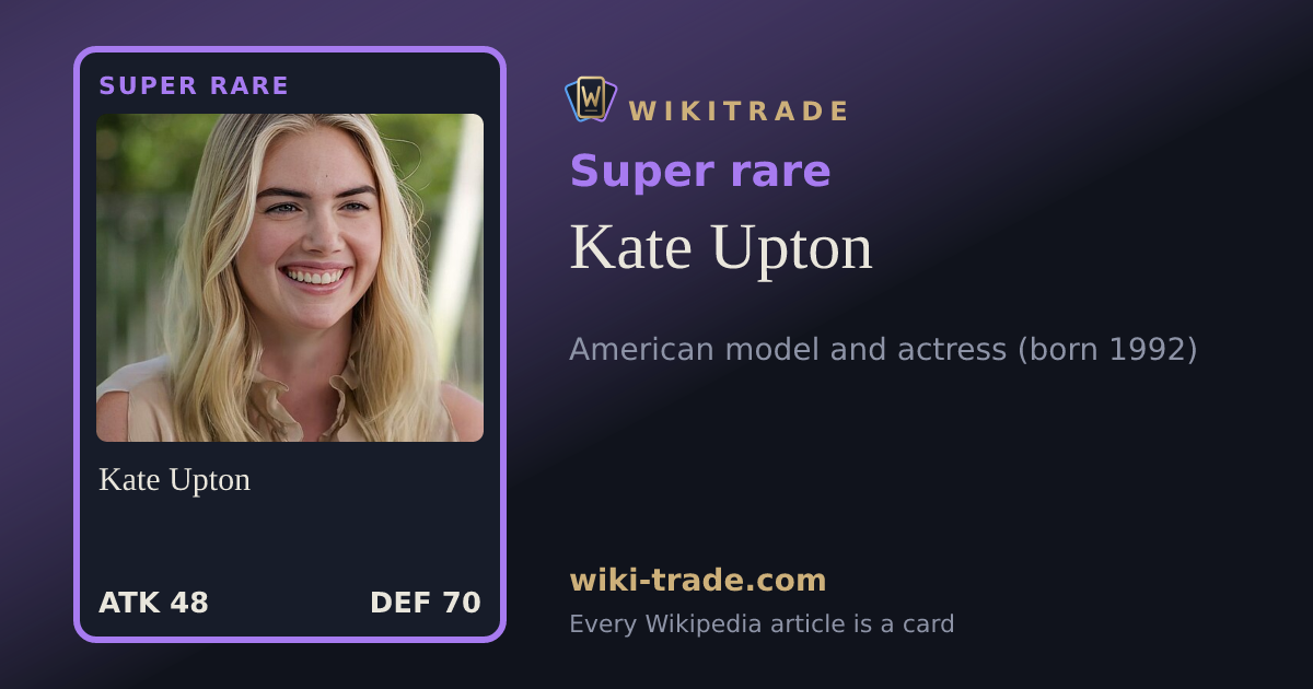 Kate Upton — Super rare card