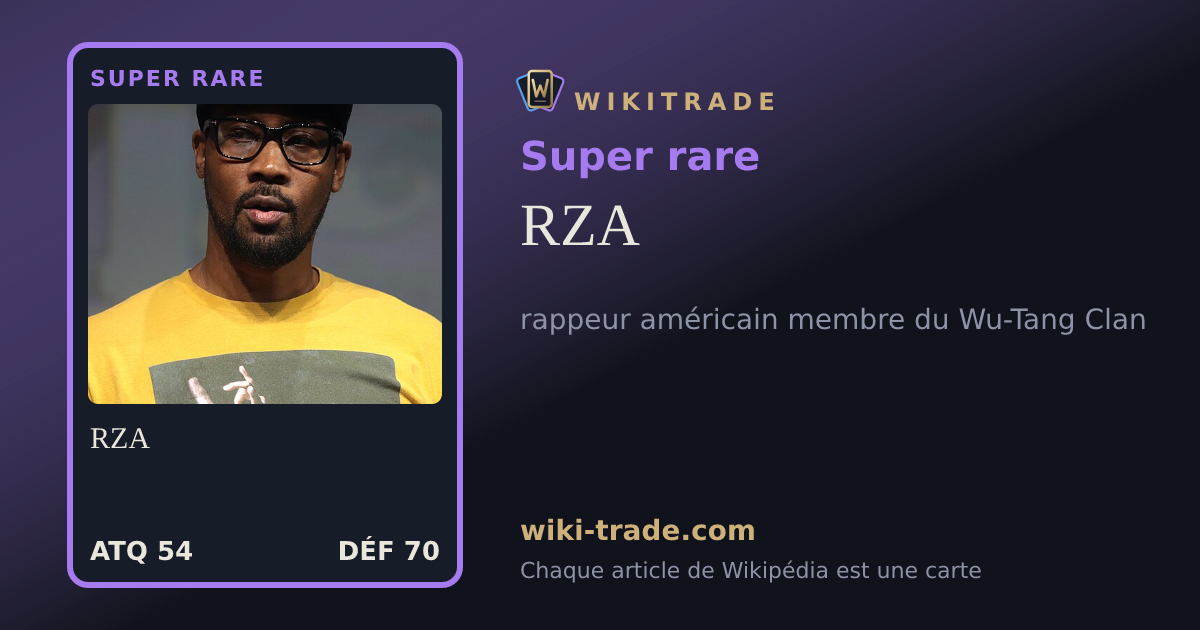 RZA — carte Super rare