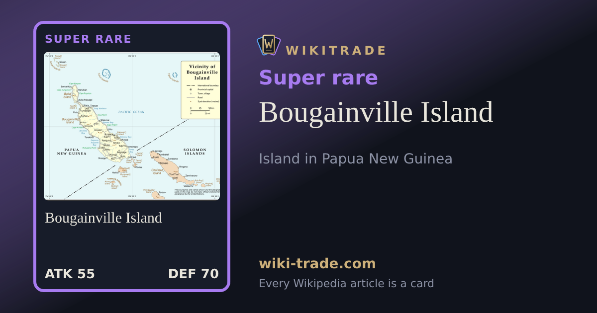 Bougainville Island — Super rare card