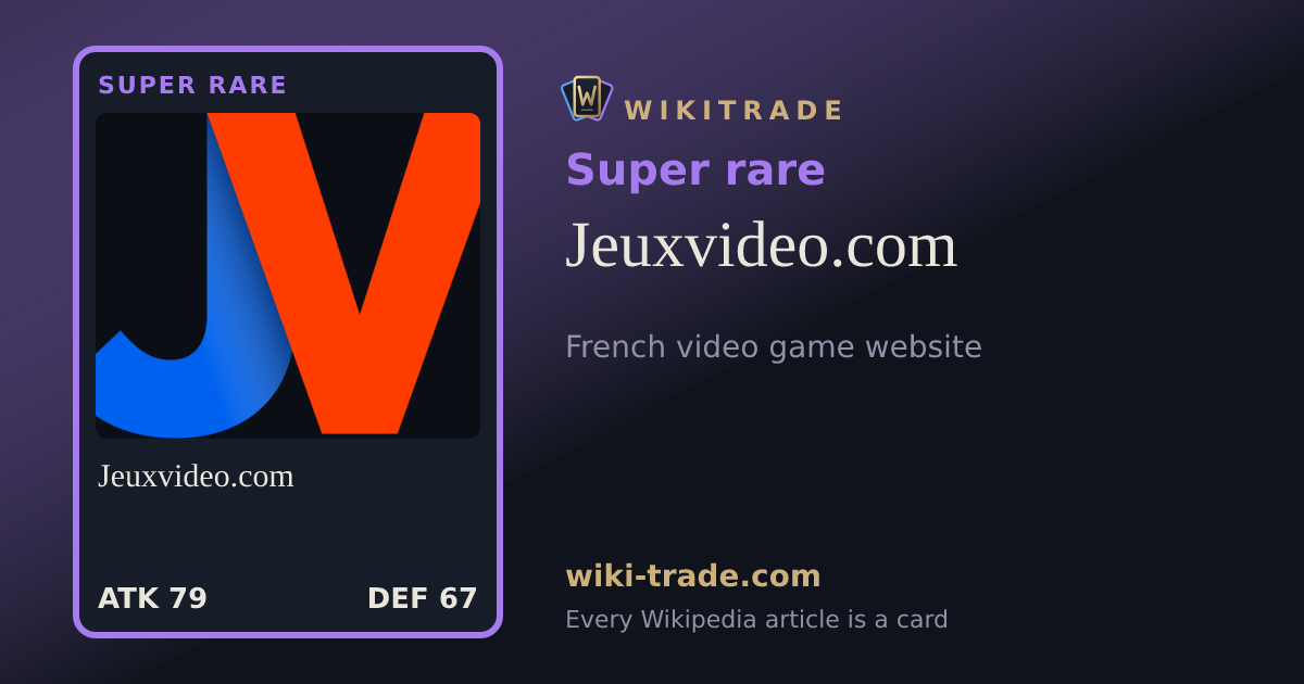 Jeuxvideo.com — Super rare card
