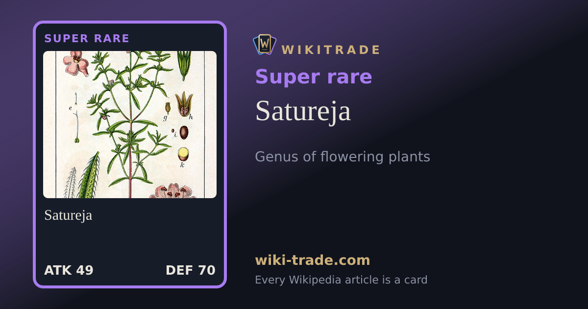 Satureja — Super rare card