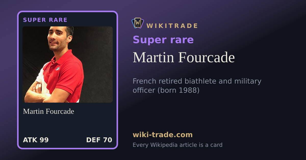 Martin Fourcade — Super rare card