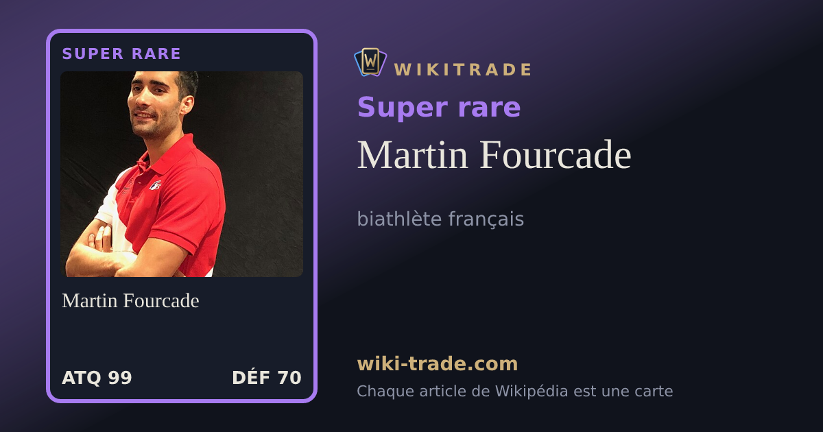 Martin Fourcade — carte Super rare