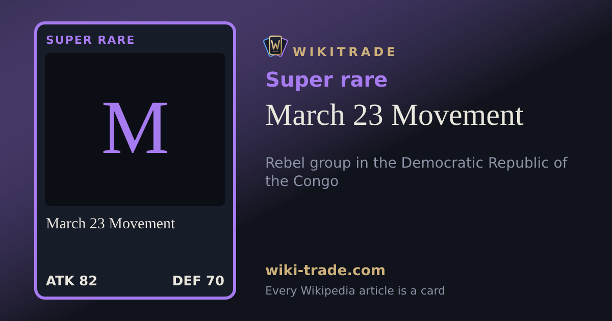 March 23 Movement — Super rare card