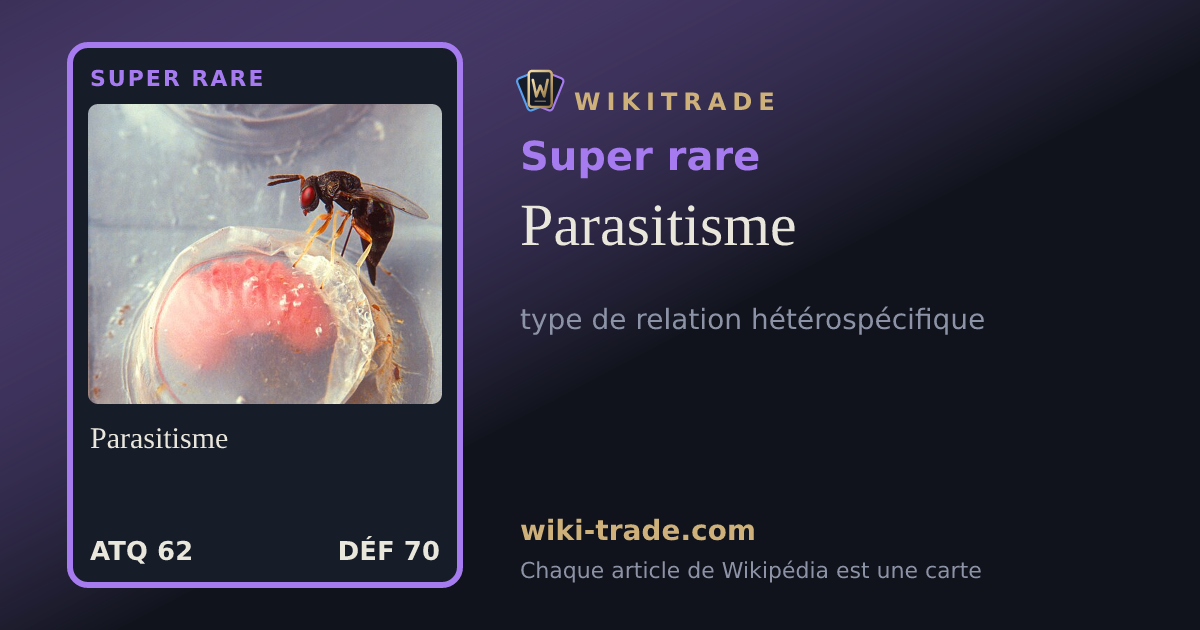 Parasitisme — carte Super rare