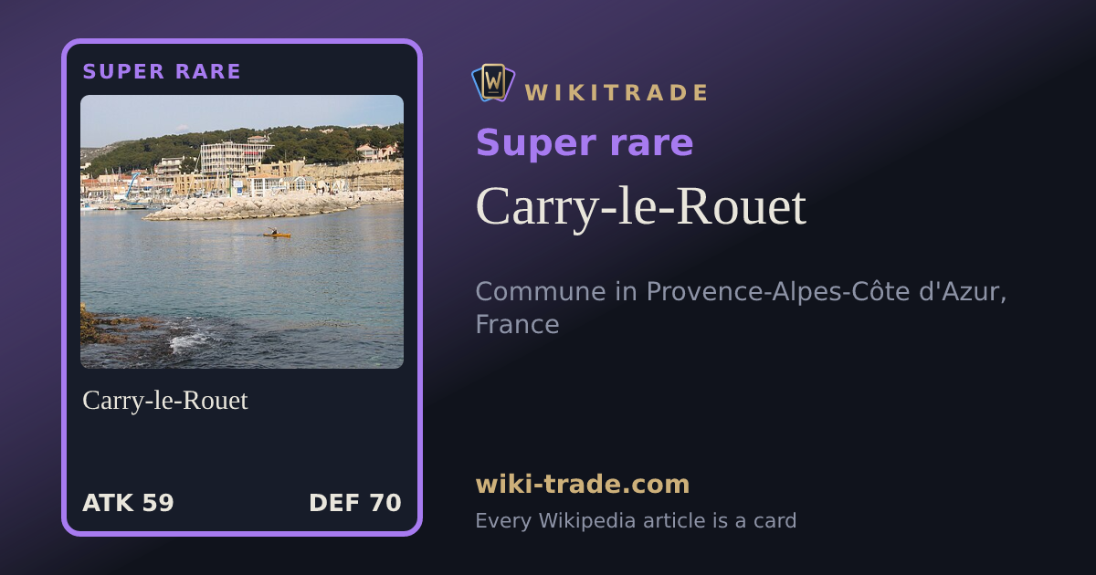 Carry-le-Rouet — Super rare card