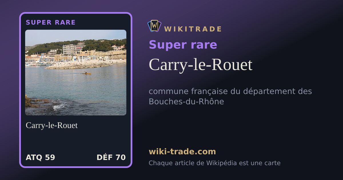 Carry-le-Rouet — carte Super rare