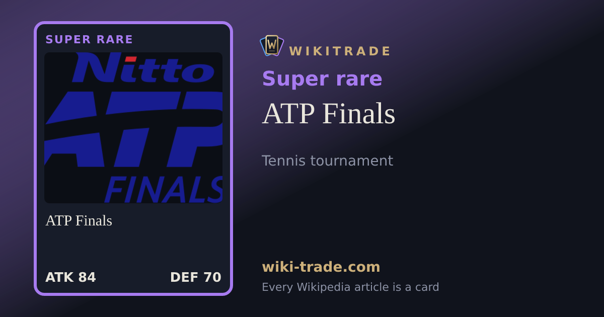 ATP Finals — Super rare card