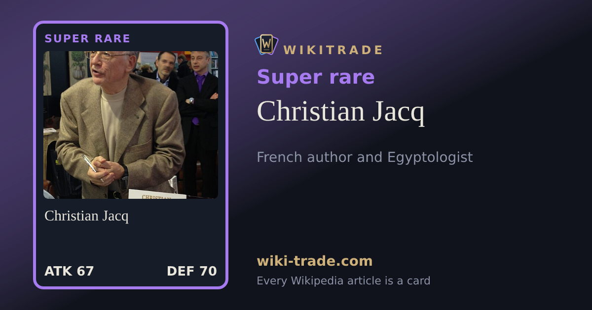 Christian Jacq — Super rare card