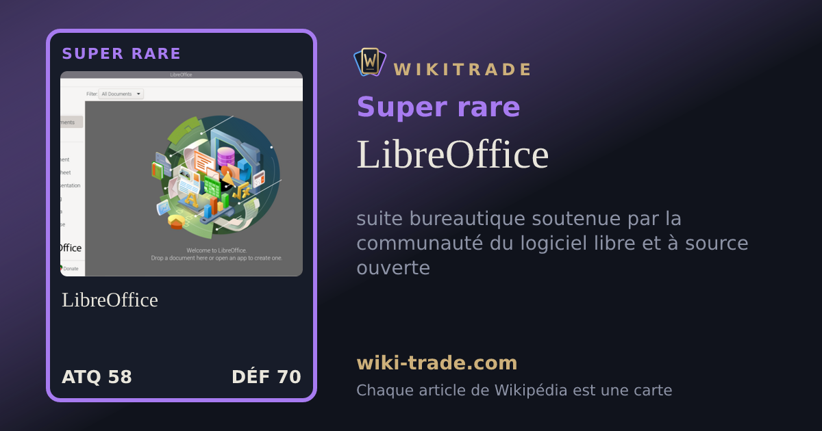 LibreOffice — carte Super rare