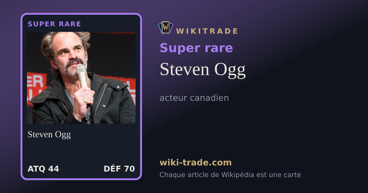 Steven Ogg — carte Super rare