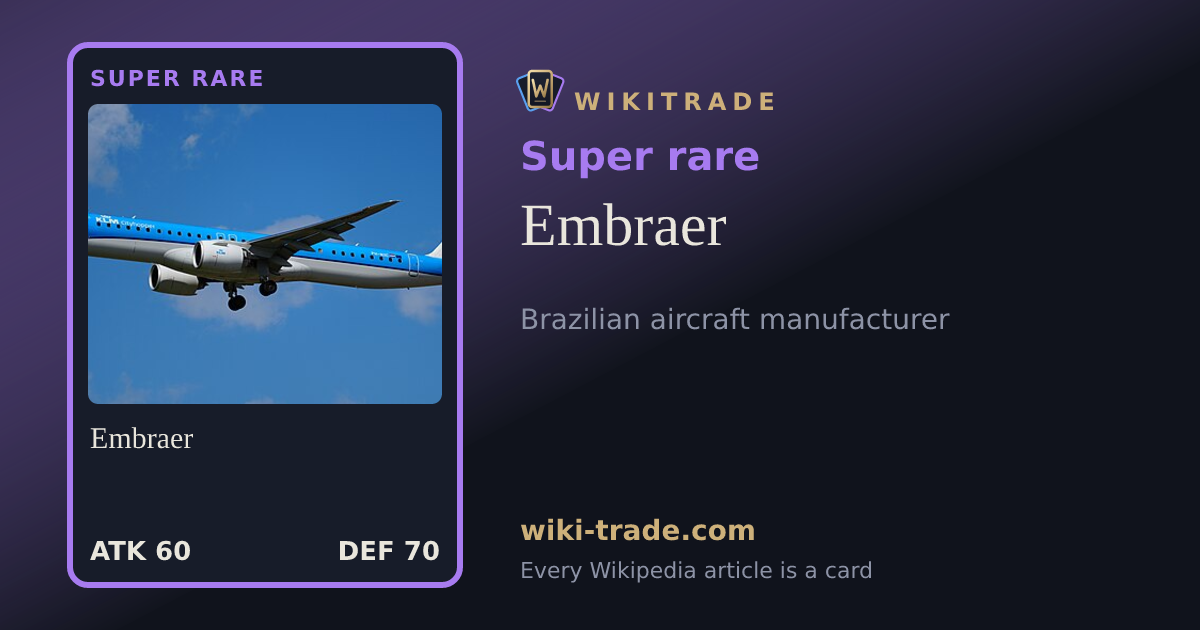 Embraer — Super rare card