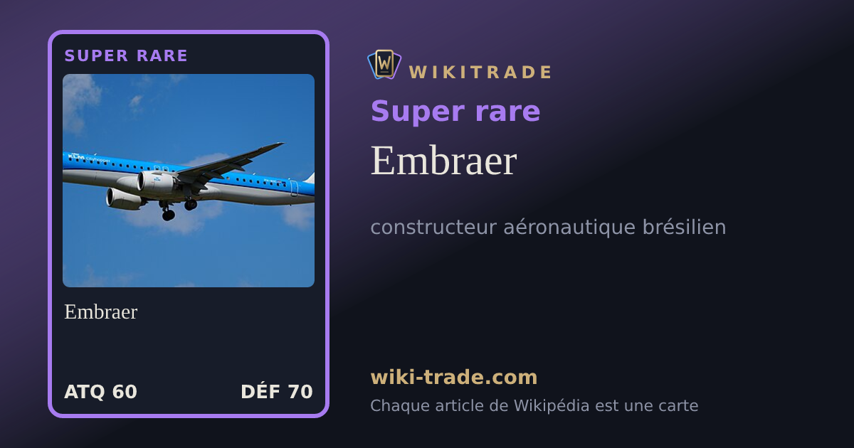 Embraer — carte Super rare