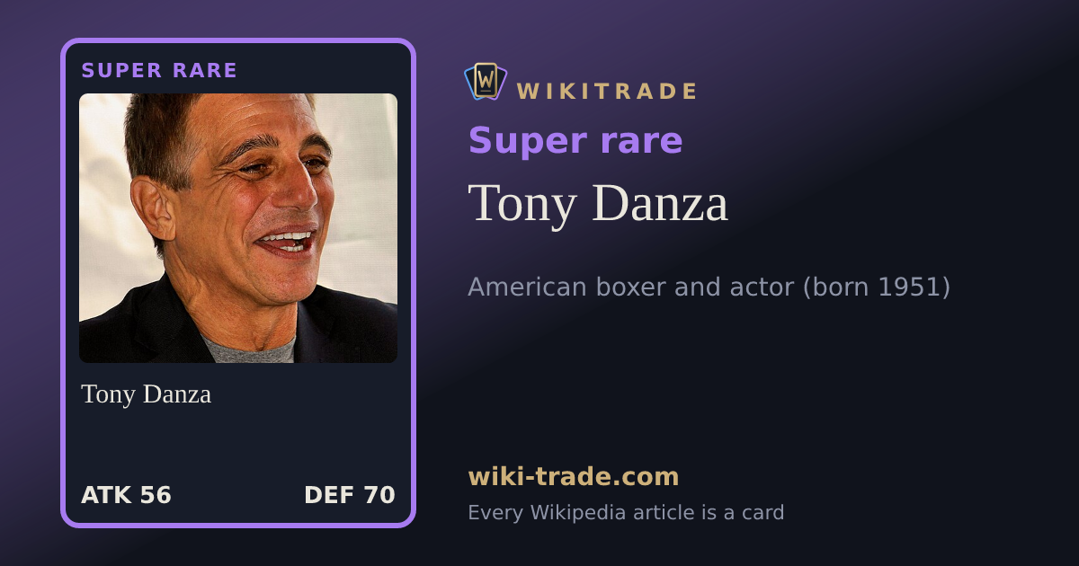 Tony Danza — Super rare card