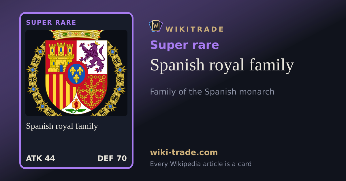 Spanish royal family — Super rare card