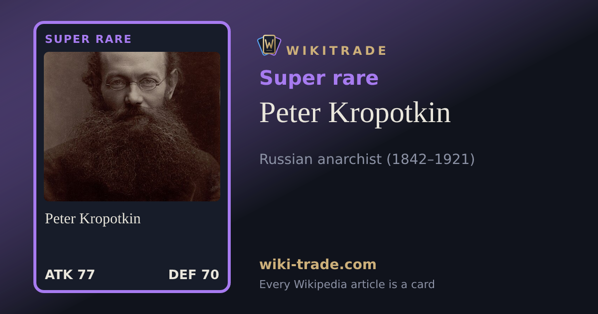 Peter Kropotkin — Super rare card