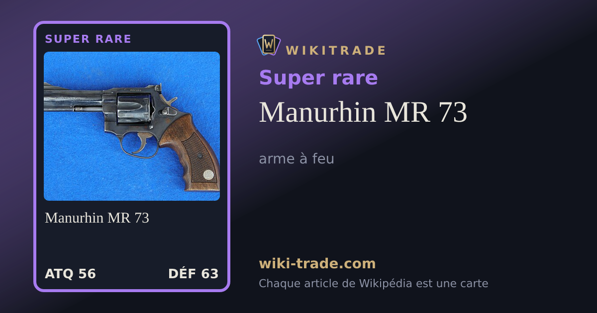 Manurhin MR 73 — carte Super rare