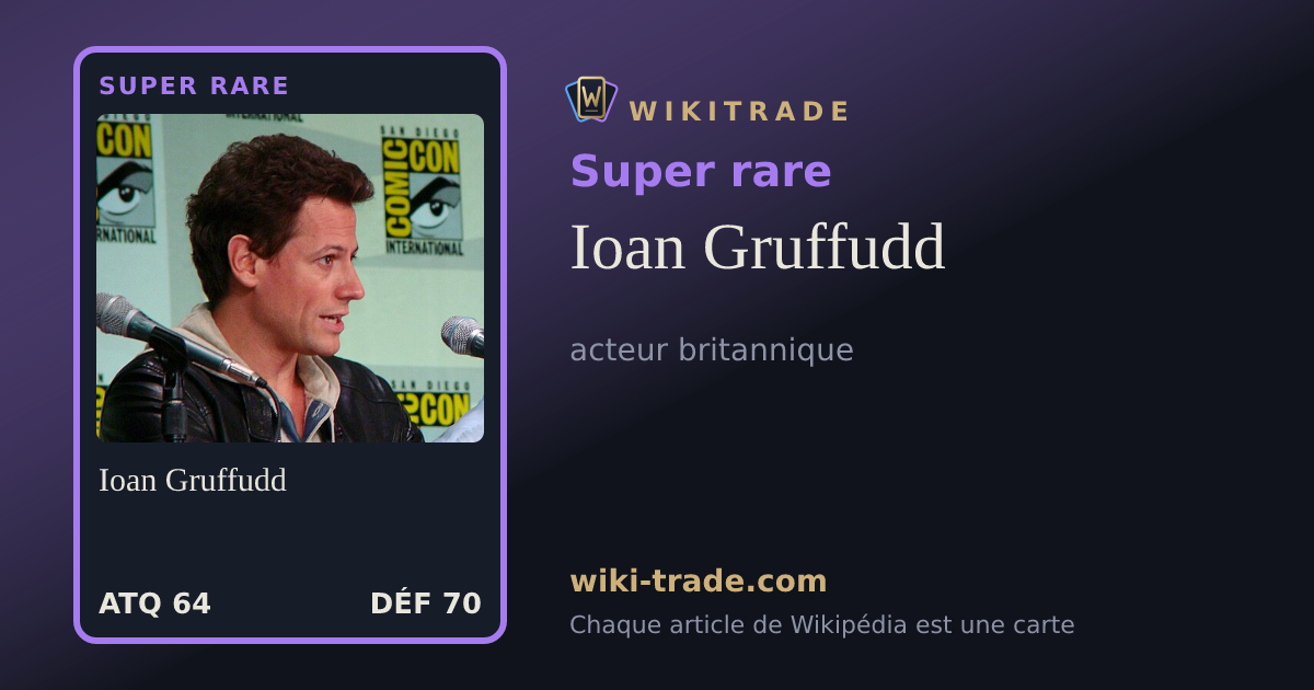 Ioan Gruffudd — carte Super rare