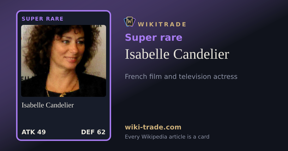 Isabelle Candelier — Super rare card