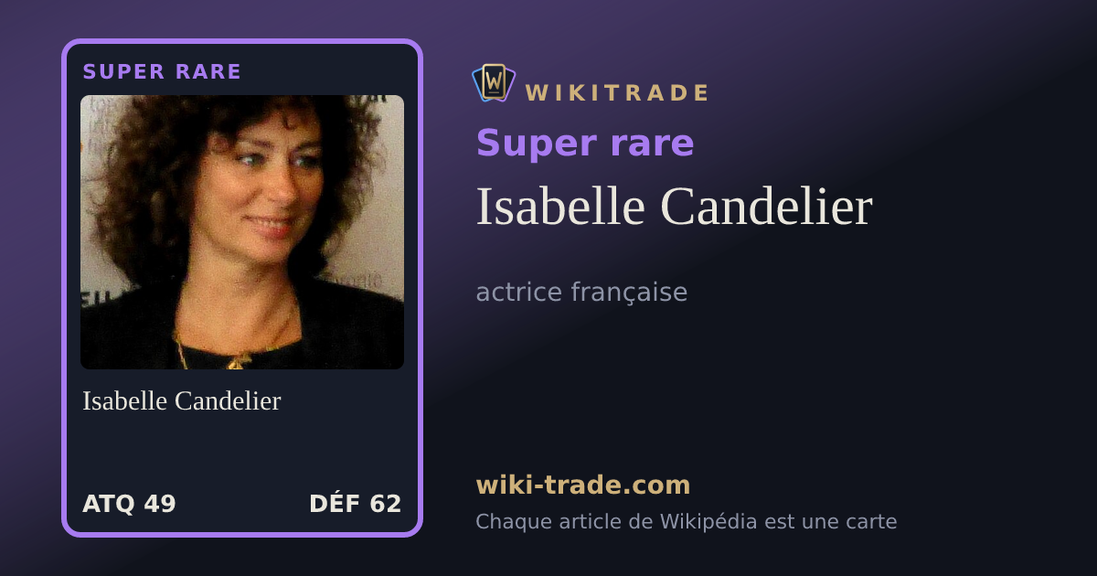 Isabelle Candelier — carte Super rare