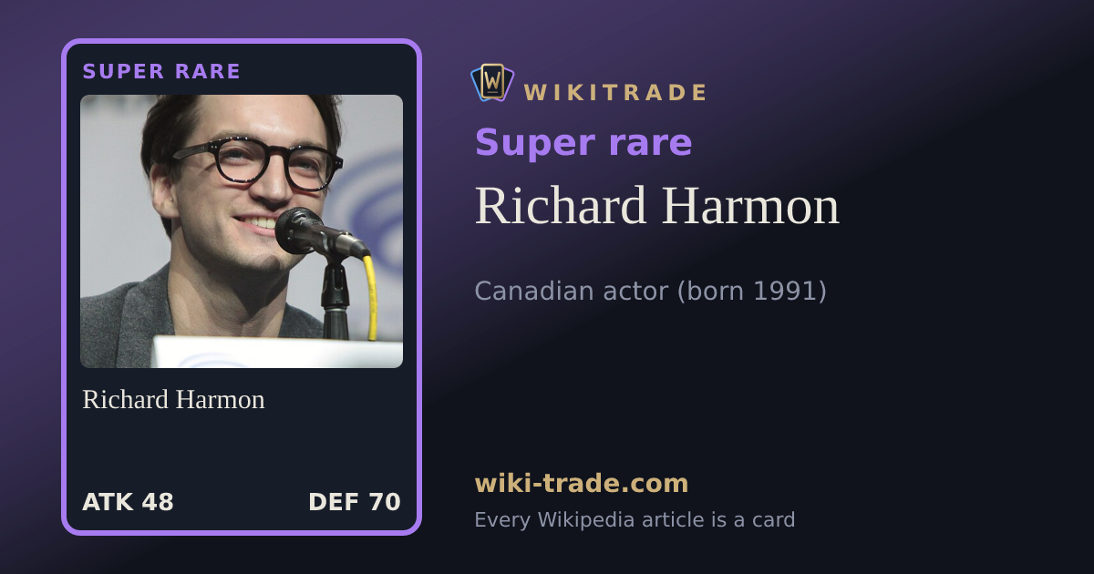 Richard Harmon — Super rare card