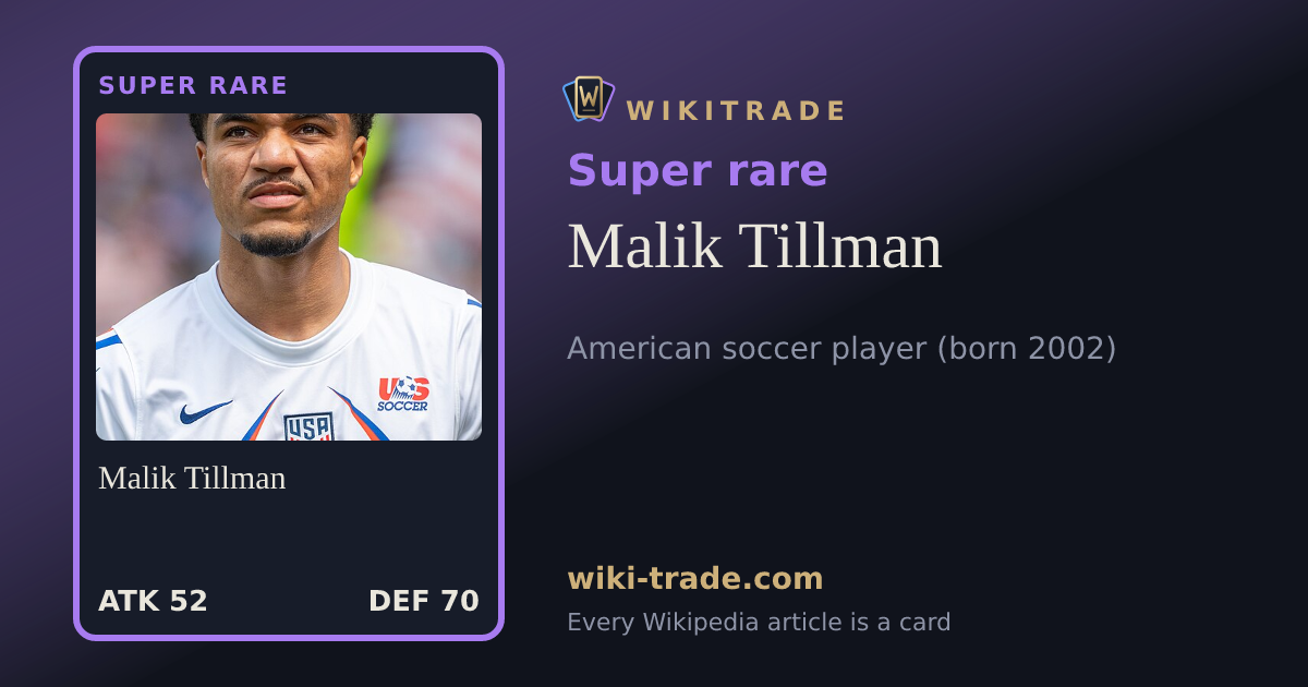 Malik Tillman — Super rare card