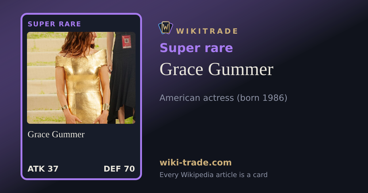 Grace Gummer — Super rare card