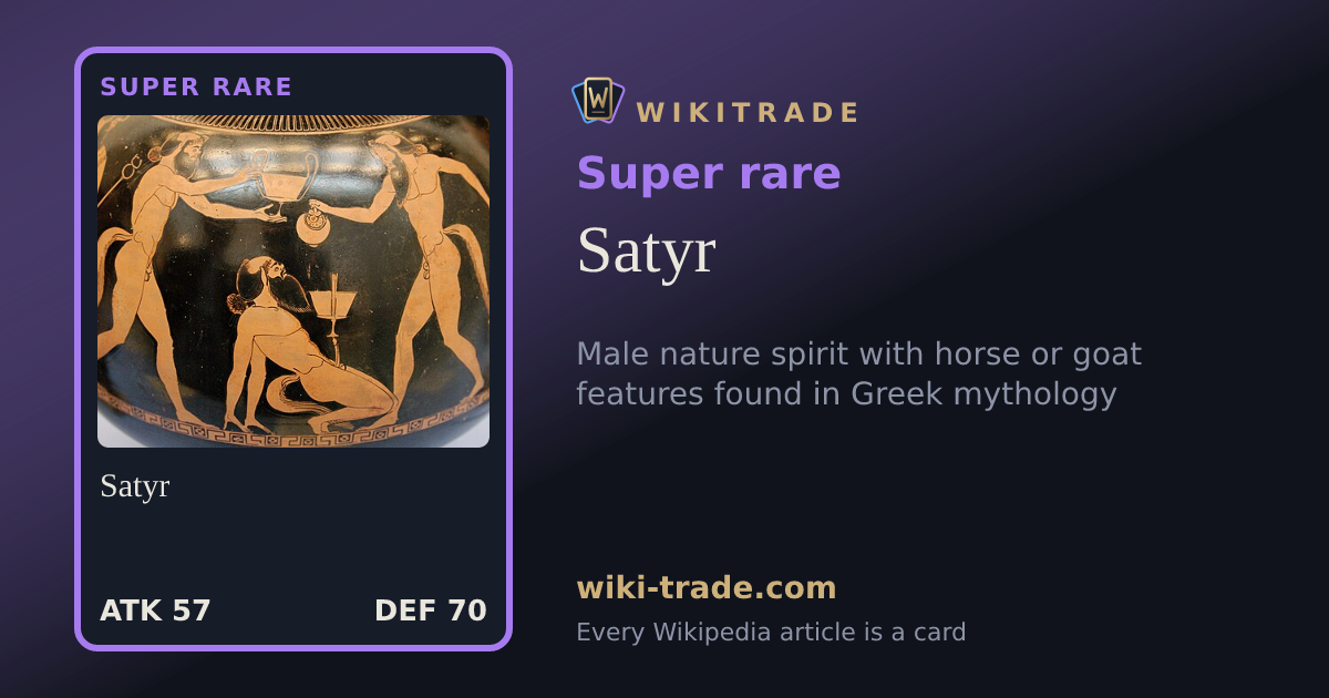 Satyr — Super rare card