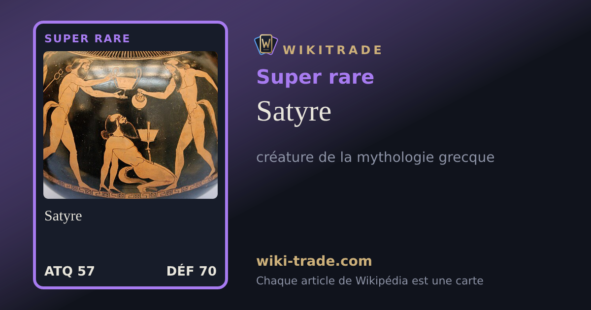 Satyre — carte Super rare