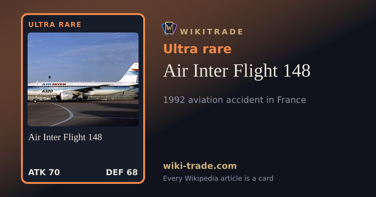 Air Inter Flight 148 — Ultra rare card