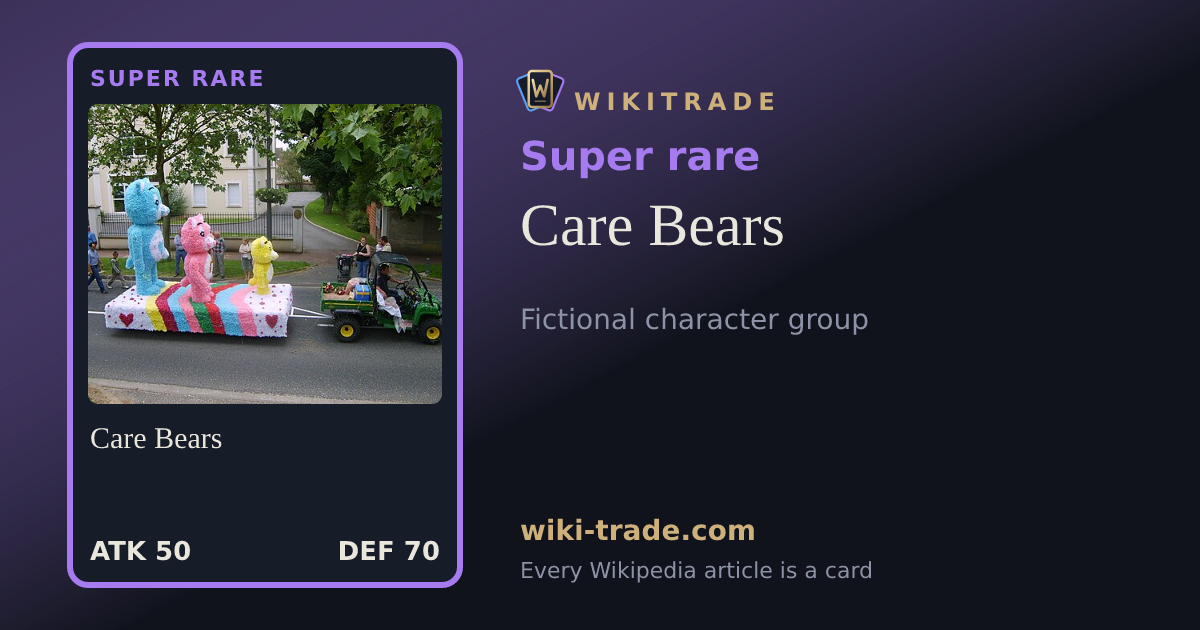 Care Bears — Super rare card