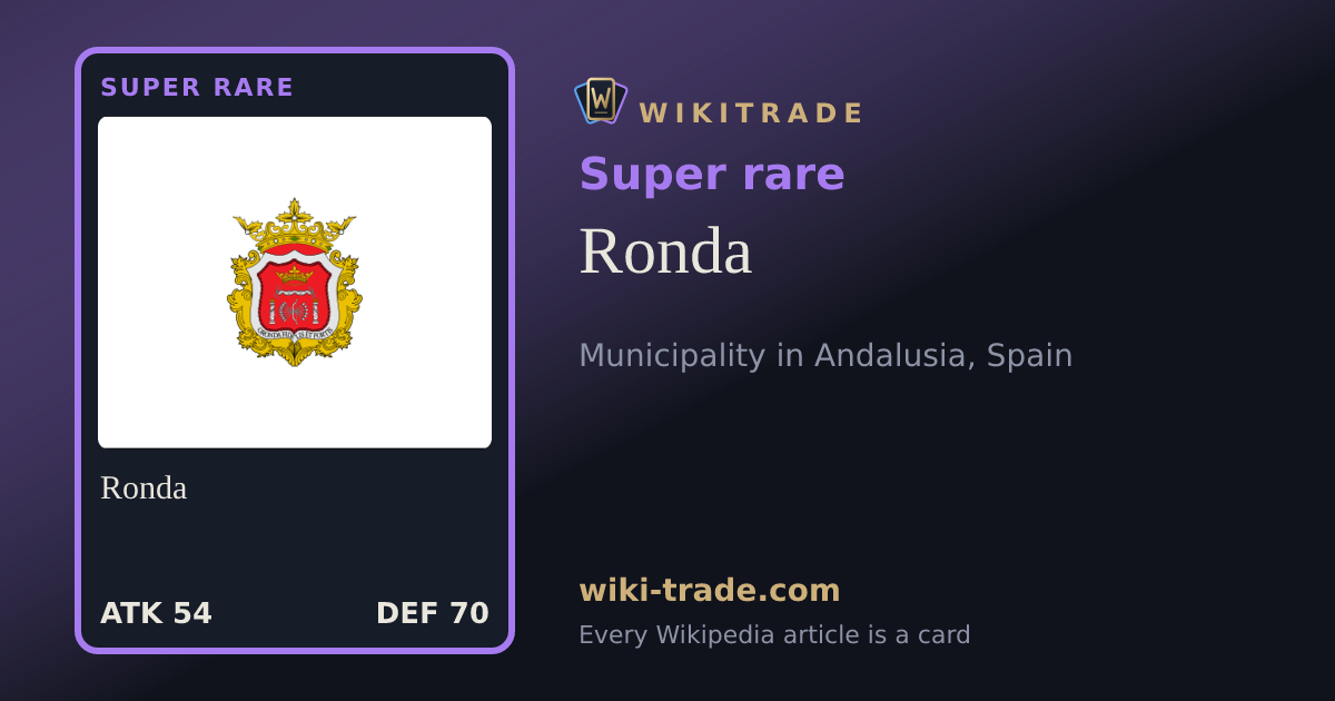 Ronda — Super rare card