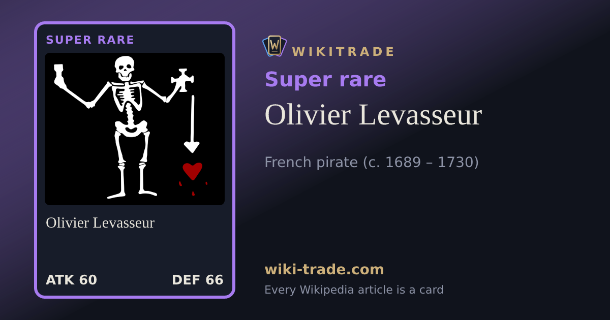 Olivier Levasseur — Super rare card