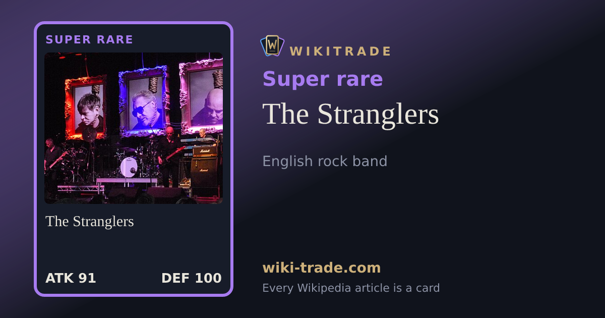 The Stranglers — Super rare card