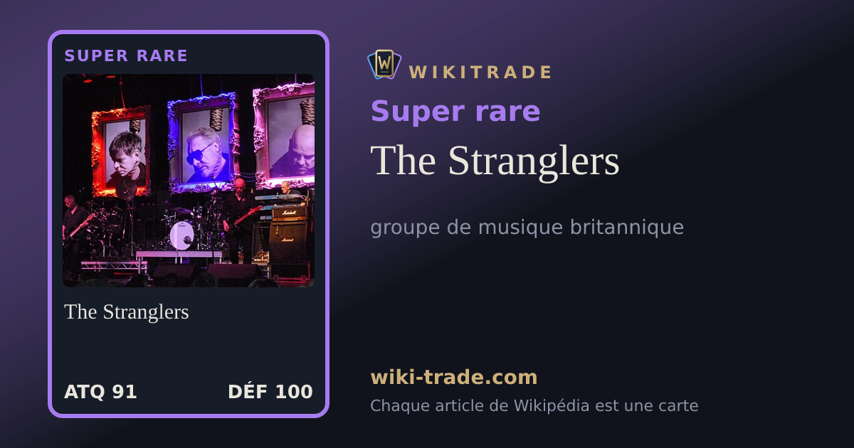 The Stranglers — carte Super rare