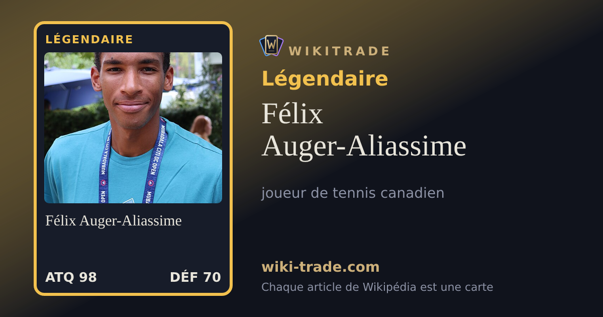 Félix Auger-Aliassime — carte Légendaire