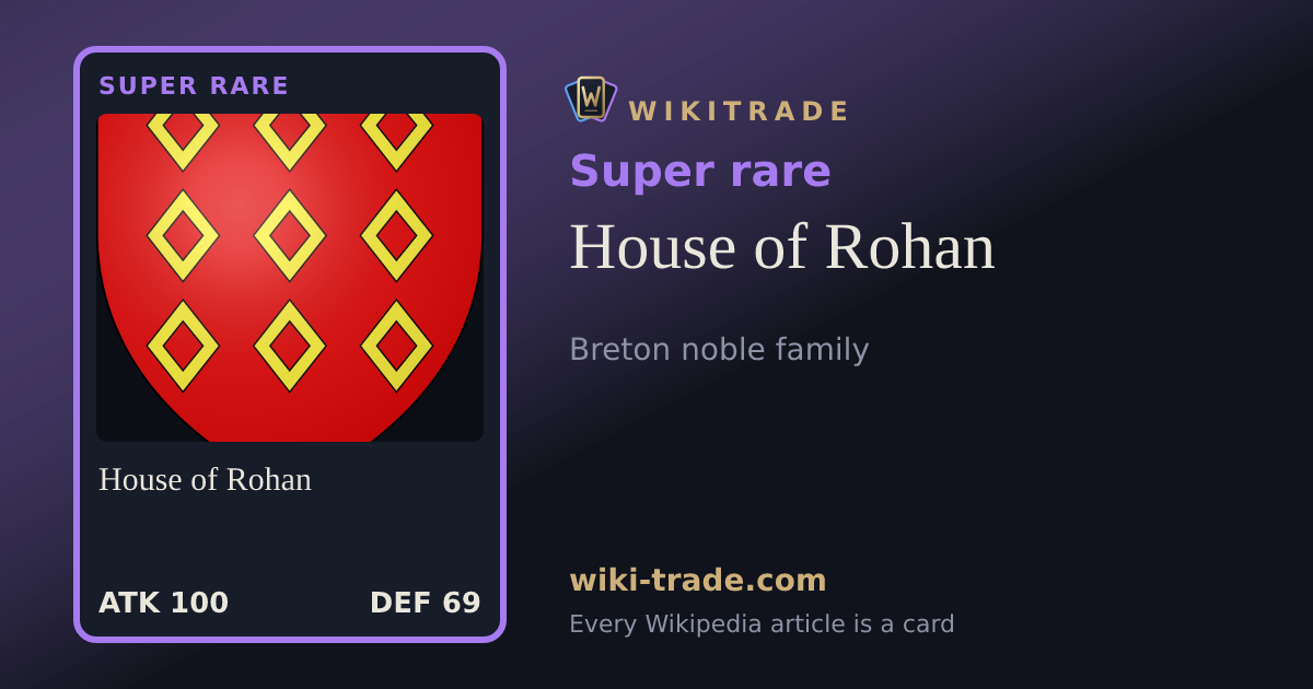 House of Rohan — Super rare card