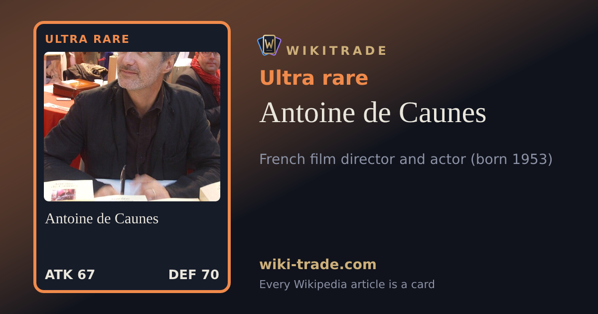 Antoine de Caunes — Ultra rare card