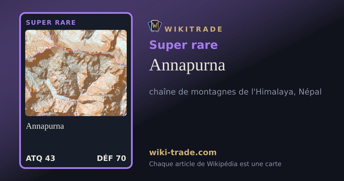 Annapurna — carte Super rare