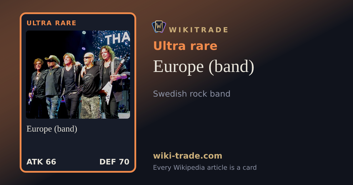 Europe (band) — Ultra rare card