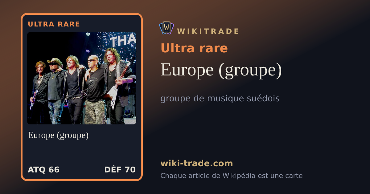 Europe (groupe) — carte Ultra rare