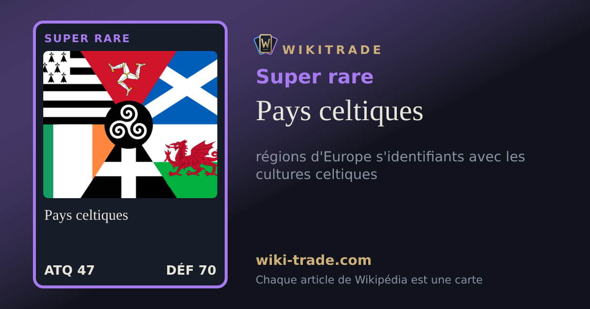 Pays celtiques — carte Super rare