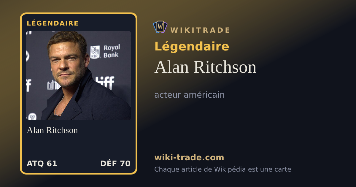 Alan Ritchson — carte Légendaire
